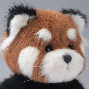 Красная панда Lina TeddyTales, длинношерстная, S, красно-коричневая, 20 см